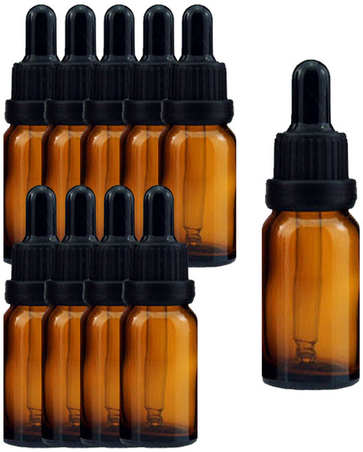 선동상사 스포이드 에센스 에센셜 오일 용기 15ml, 갈색, 10개