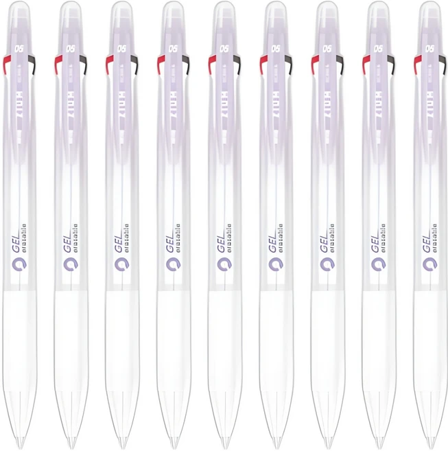 자바펜 지움3겔 지워지는 볼펜 0.5mm, 퍼플, 9개 - 쿠팡