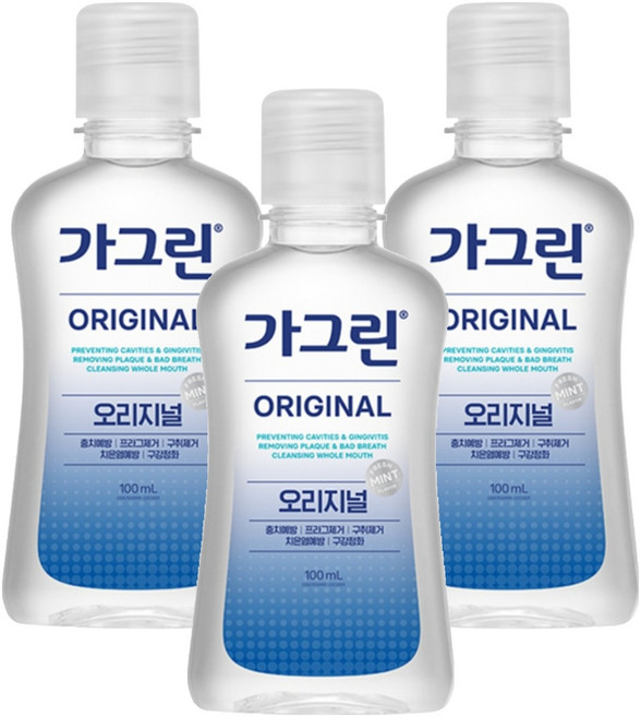 가그린 오리지널 구강청결제, 100ml, 3개