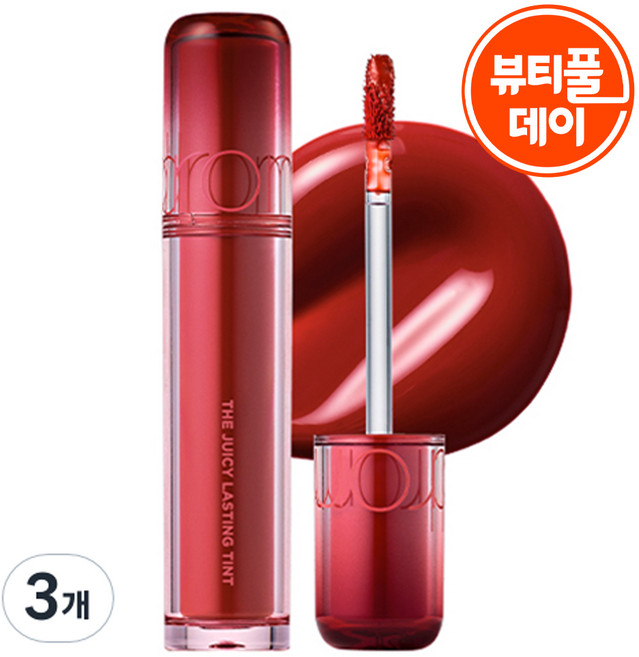 롬앤 더 쥬시 래스팅 틴트, 22 도토리 밤, 3개