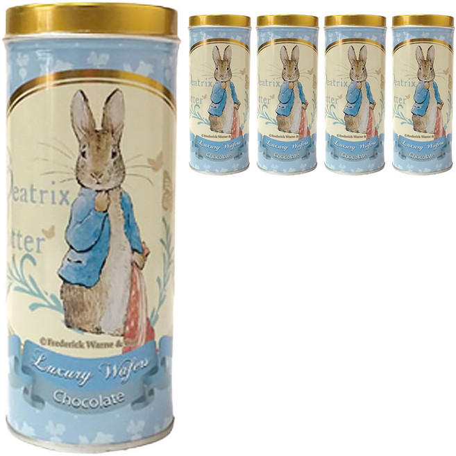 PETER RABBIT 比得兔 捲心酥 巧克力口味, 100g, 5罐