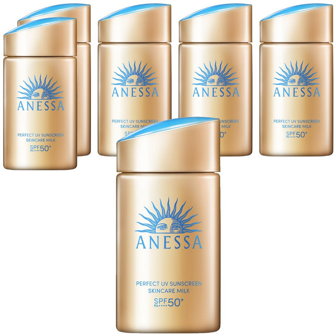 ANESSA 安耐曬 台灣公司貨 金鑽高效防曬露NA 5X版, 6瓶, 60ml