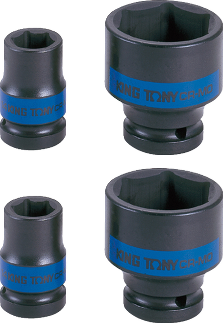 KING TONY 金統立 1/2 DR 公制六角氣動標準套筒, 2個