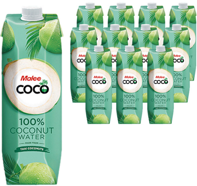 말리 코코넛워터, 1L, 12개
