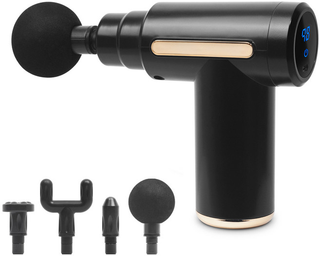 카프 미니 무선 마사지건 + 헤드 4종, KF-G50, 혼합색상