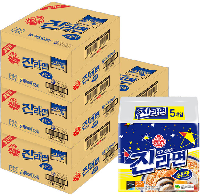 오뚜기 진라면 순한맛 120g, 160개