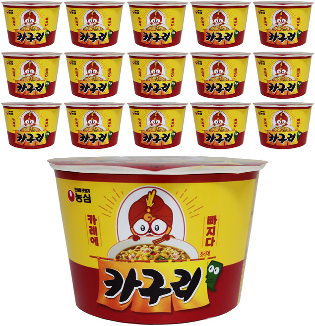 농심 카구리 큰사발면 103g, 16개