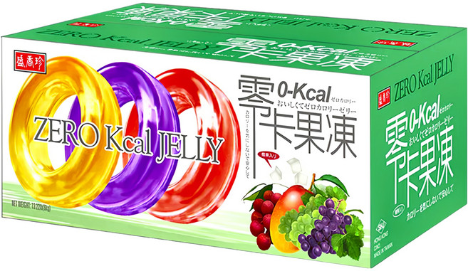 盛香珍 零卡果凍 綜合 220個, 6kg, 1盒