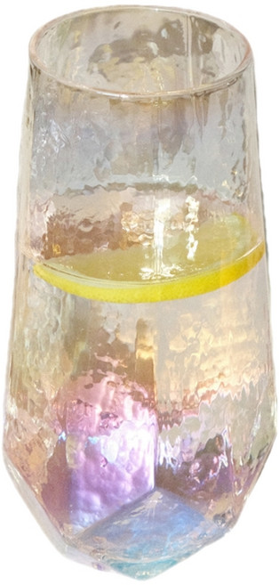 홀로그램 다이아 하이볼 유리컵, 1개