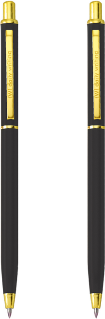 IWI 蒙恬 DAILY WRITING 中性筆 0.5mm, 極黑, 2支