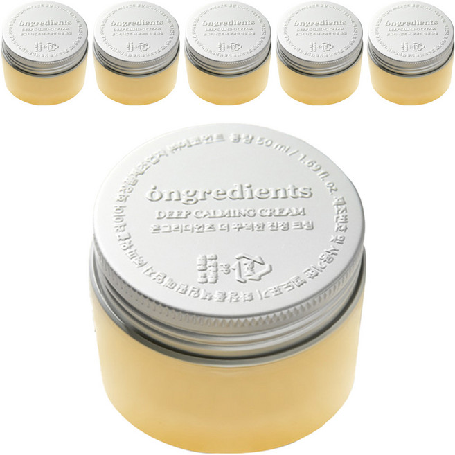 온그리디언츠 더 꾸덕한 진정 크림, 50ml, 6개