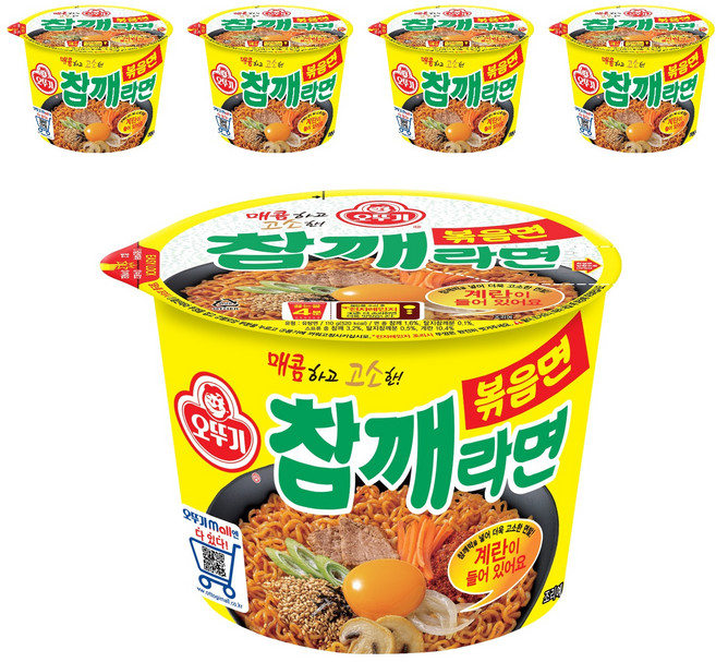 오뚜기 참깨라면 볶음면 110g, 5개