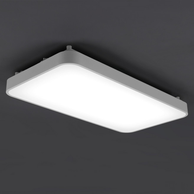원하 삼성 칩 미러 거실 플리커프리 LED 천장등 60W, 화이트 + 주광색