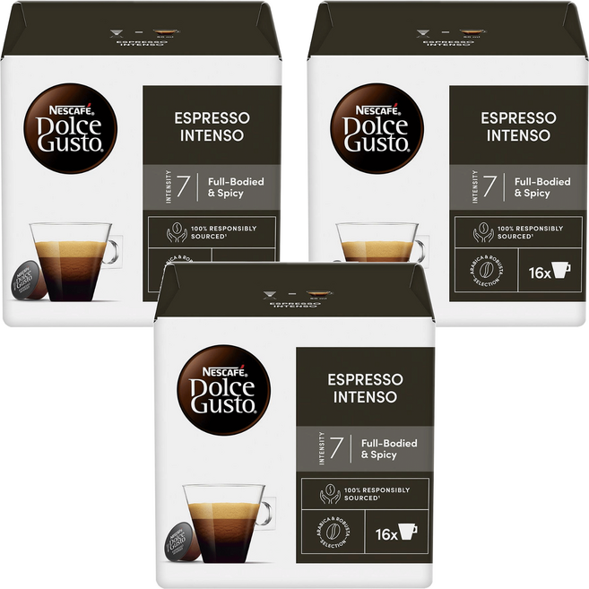 NESCAFE 雀巢咖啡 Dolce Gusto 多趣酷思 中度烘焙濃咖啡膠囊, 7g, 16個裝, 3組