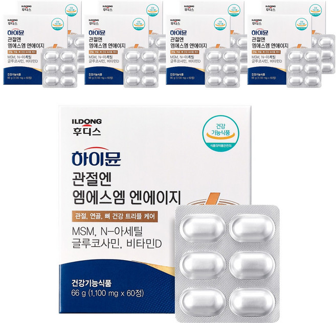 일동후디스 하이뮨 관절엔 엠에스엠 엔에이지 66g, 60정, 9개