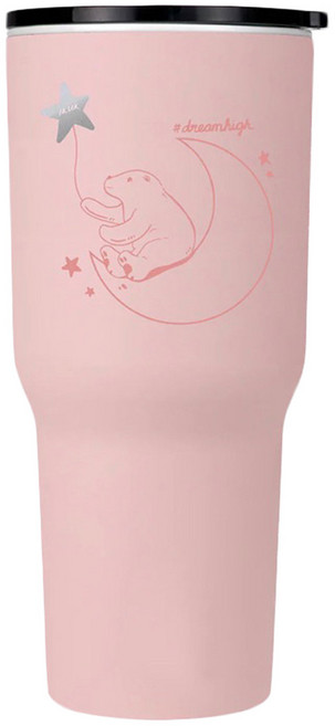 IKUK 艾可 台灣公司貨 陶瓷保溫珍奶杯, 織夢粉, 900ml, 1個