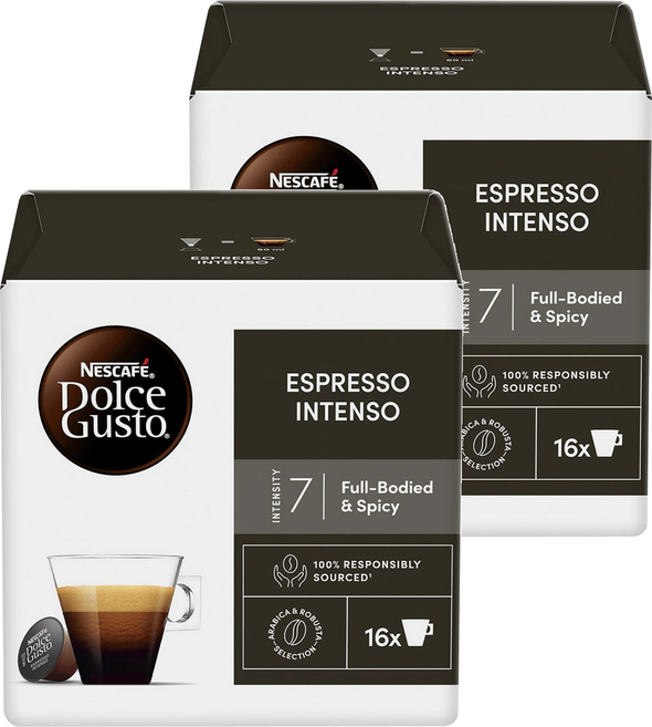 NESCAFE 雀巢咖啡 Dolce Gusto 多趣酷思 中度烘焙濃咖啡膠囊, 7g, 16個裝, 2組