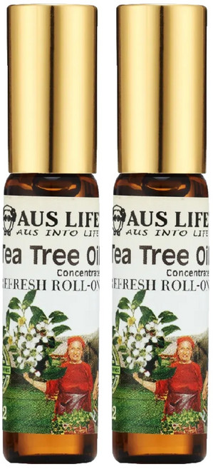AUS LIFE 澳思萊 茶樹滾珠精油 清涼舒暢隨身小物, 5.3ml, 2瓶