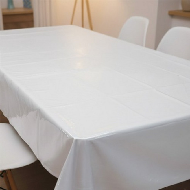 GUNU 잘라쓰는 일회용 롤 식탁보, 투명, 1개, 1.37 x 30 m