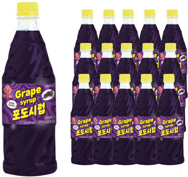 오쉐프 포도시럽, 15개, 1kg, 15L