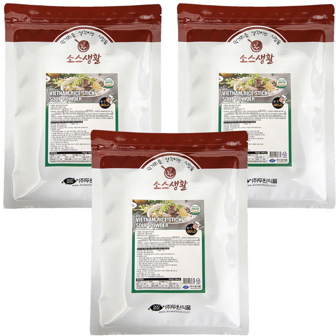 베트남 쌀국수 육수 분말, 1kg, 3개