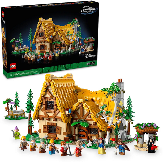LEGO 樂高 43242 白雪公主小屋 Snow White and the Seven Dwarfs' Cottage 18歲以上, 白雪公主小屋 多色, 1盒