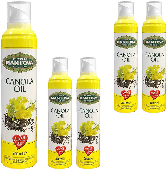 만토바 카놀라 오일 스프레이, 200ml, 5개