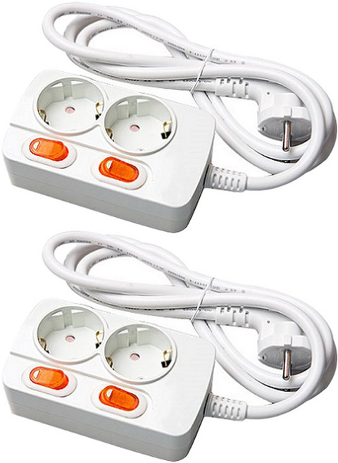 메이프 개별 스위치형 멀티탭 2구, 4.5m, 랜덤 발송, 2개