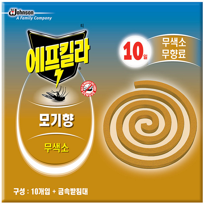 에프킬라 모기향 무향 10p, 1개