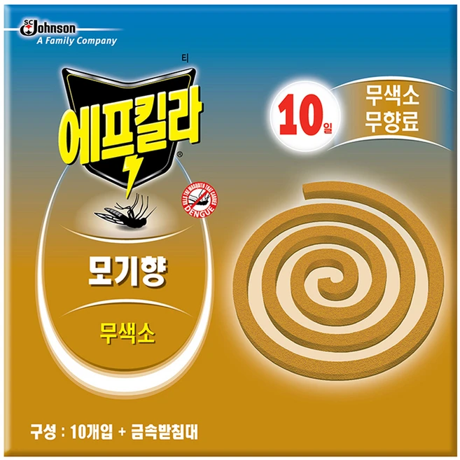 에프킬라 모기향 무향 10p, 1개 - 쿠팡