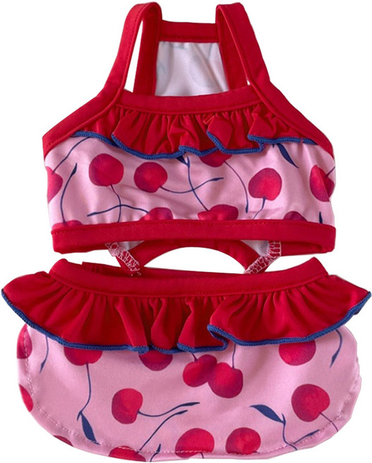 그루밍독 반려동물 멍키니 수영복, 핑크, 1개