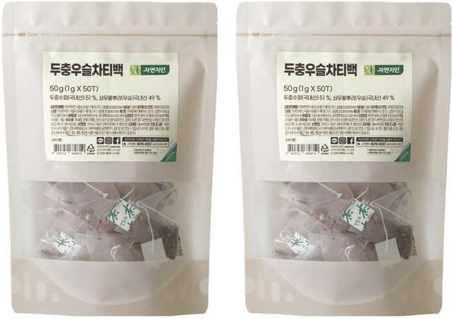 자연지인 두충우슬 차 티백, 1g, 50개입, 2개