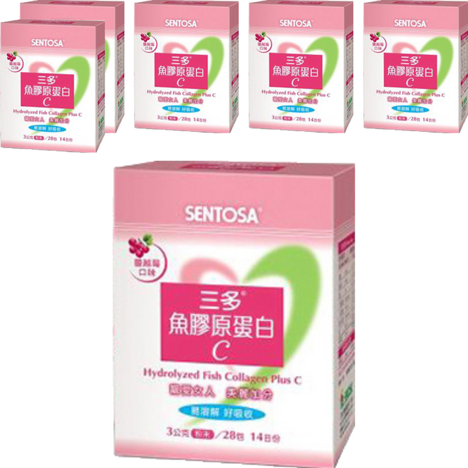 SENTOSA 三多 魚膠原蛋白C, 28包, 3g, 6盒