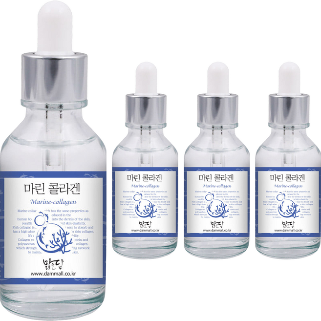 맑을담 마린 콜라겐 앰플, 30ml, 4개