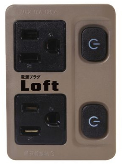 Dr.AV 聖岡科技 工業風 節電2開2插分接器, 1個