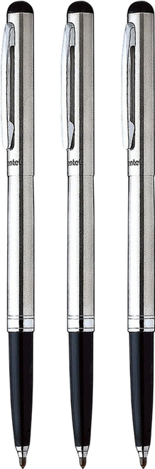 Pentel 飛龍文具 R460MG-A 鋼珠筆 R460, 黑色, 3支