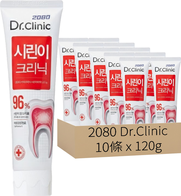 2080 Dr.Clinic 舒敏牙齦護理牙膏, 120g, 10條