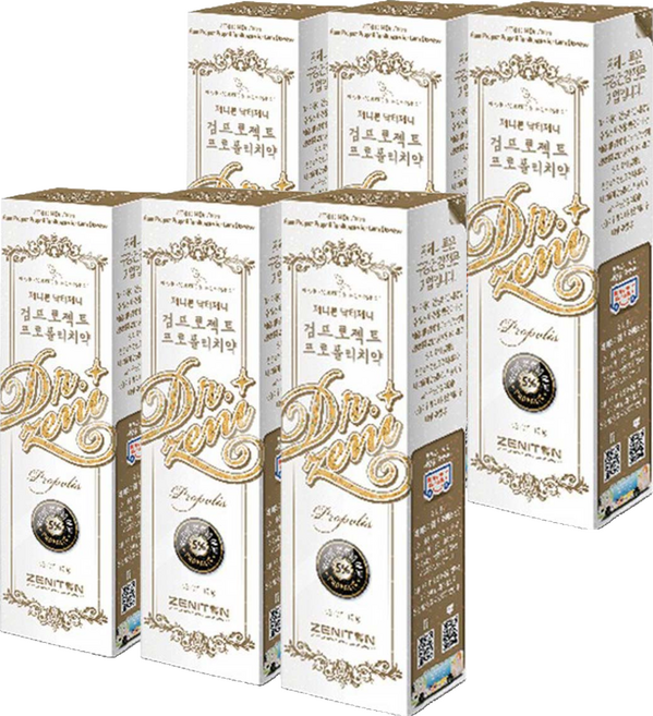 제니튼 검프로젝트 프로폴리 치약, 100g, 6개