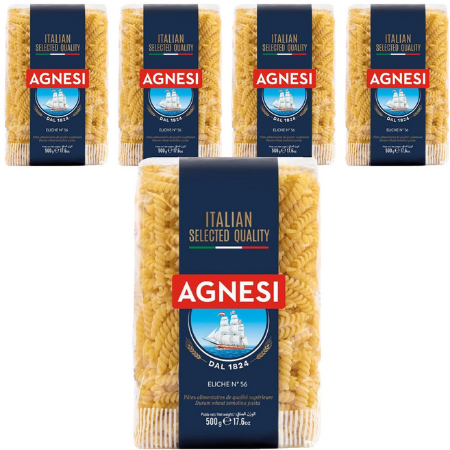 AGNESI 義大利螺旋麵, 500g, 5包