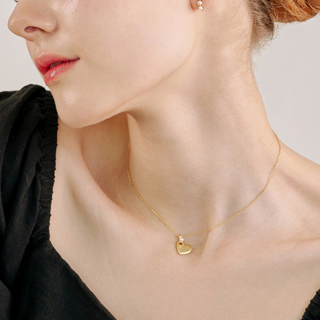 해수엘 여성용 925 실버 목걸이 GMN04