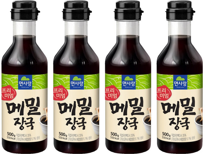 면사랑 프리미엄 메밀장국, 500g, 4개