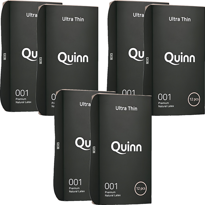Quinn 001 울트라씬 초박형 콘돔, 12개입, 6개