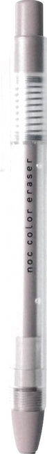 Sun-Star NOC Color Eraser 按壓出芯橡皮擦 筆身帶有筆夾 橡皮擦芯直徑5mm, 可可色, 1支
