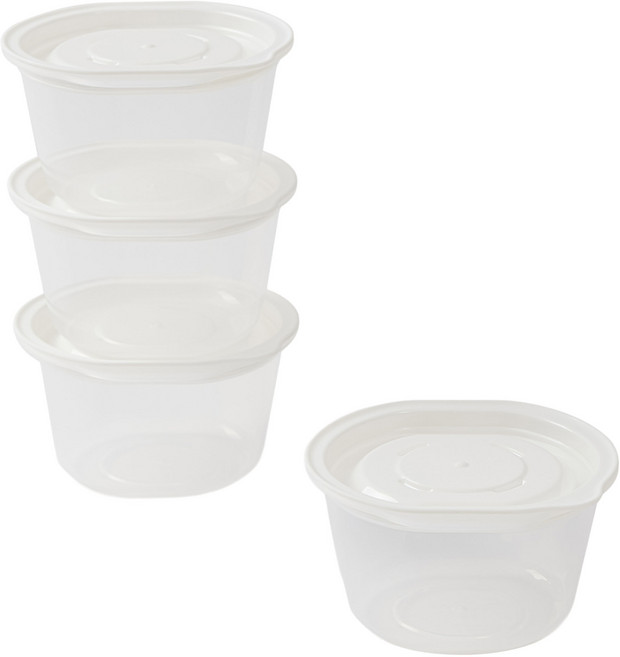 JAJU(자주) 냉장냉동 밥 용기 275ml, 4개, 단품