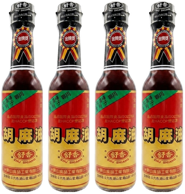 舒香 胡麻油, 220ml, 4瓶