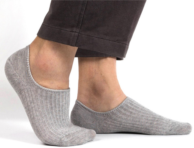 남성용 프리미엄 찐 골지 페이크 덧신 6켤레