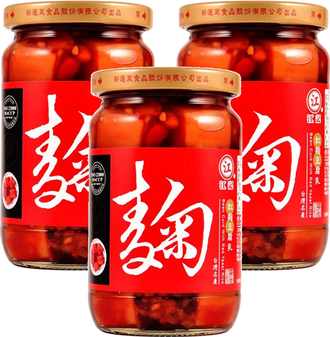 江記 紅麴豆腐乳, 380g, 3罐
