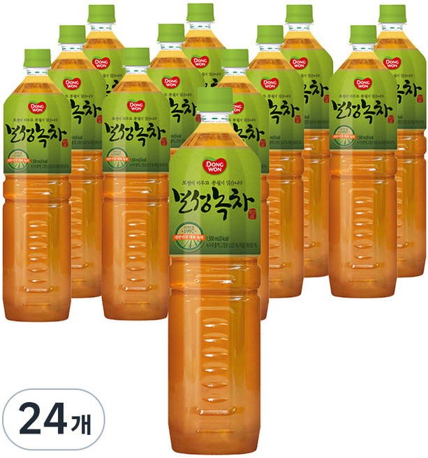 동원보성녹차 음료, 1.5L, 24개