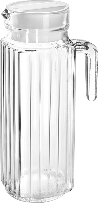 ibili 玻璃冷水瓶 豎紋, 透明色, 1L, 1個