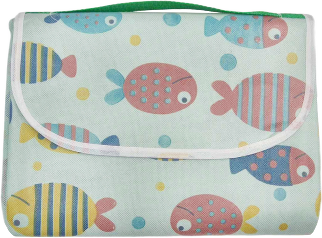 FANCY LIFE 戶外野餐墊 藍色小魚 200cm x 200cm